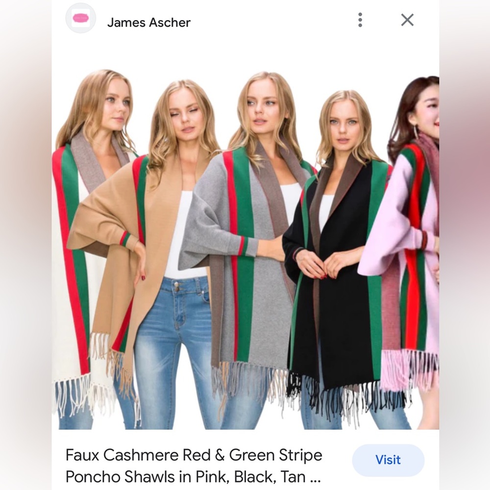 Sweater Cardigan Cape One Size